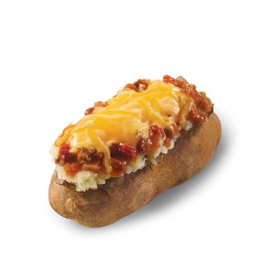 Chili-Cheese-Baked-Potato. Chili-Cheese-Baked-Potato.