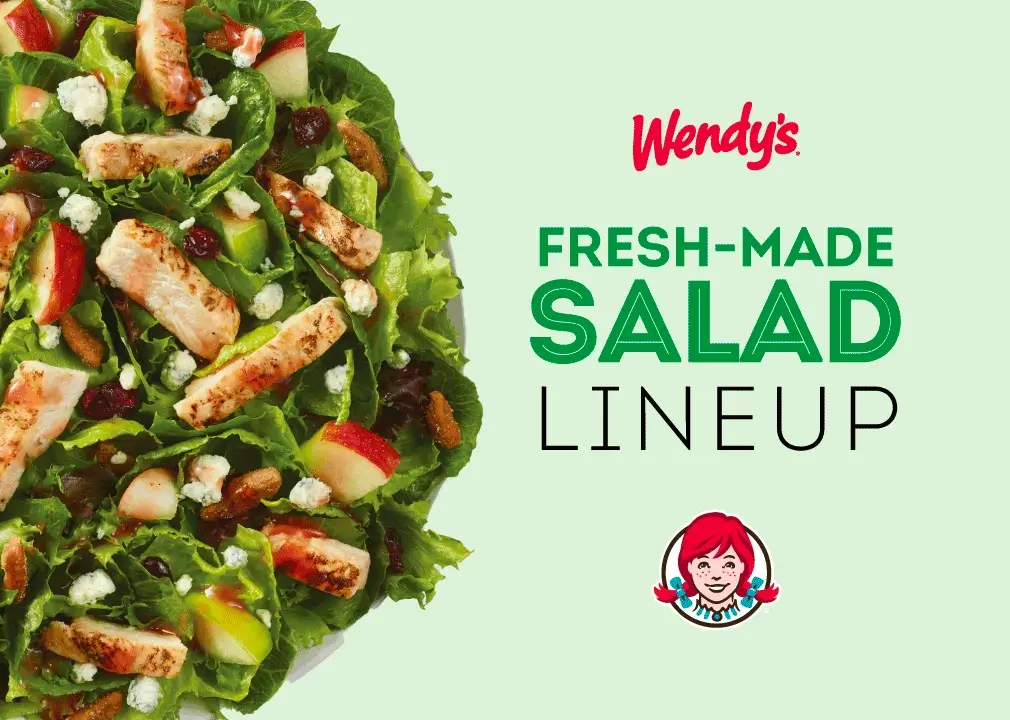 Wendy's Salad Menu Wendy's Salad Menu